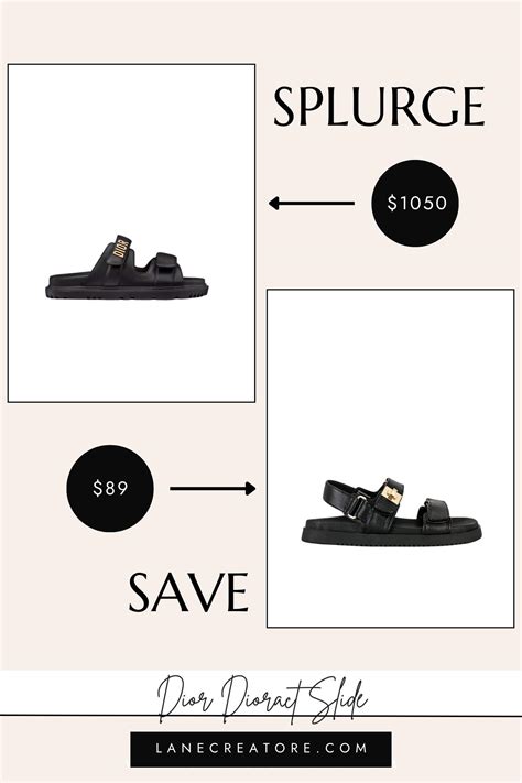 dior dioract sandals dupe|designer shoes dupes.